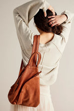 Load image into Gallery viewer, FREE PEOPLE WE THE FREE SOHO CONVERTIBLE SLING - DISTRESSED BROWN
