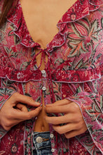 Load image into Gallery viewer, FREE PEOPLE WILDEST DREAMS TUNIC - RASPBERRY COMBO
