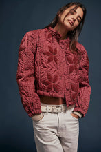 Load image into Gallery viewer, FREE PEOPLE QUINN QUILTED JACKET - MARSALA
