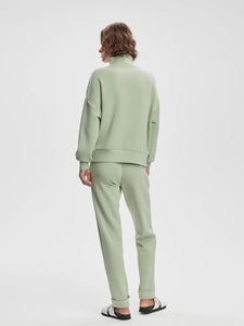 VARLEY HAWLEY HALF-ZIP SWEAT - SNOW SAGE