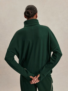 VARLEY ARIANA HIGH-NECK ACTIVE SWEAT - PINE GROVE/CEMENT