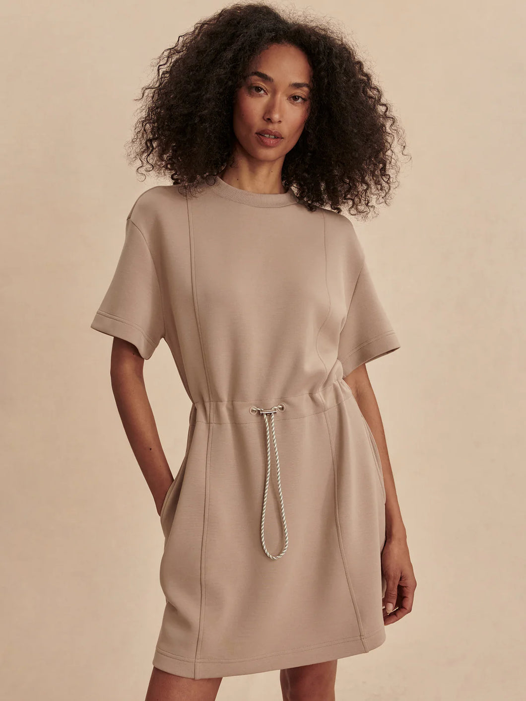 VARLEY MAPLE DRESS 2.0 - LIGHT TAUPE