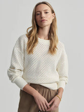 Load image into Gallery viewer, VARLEY HESTER KNIT CREW - EGRET
