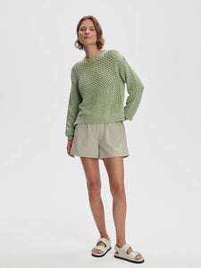 VARLEY HAINS KNIT CREW - SNOW SAGE