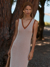 Load image into Gallery viewer, VARLEY ALBANE KNIT DRESS - CARAMEL CLAY
