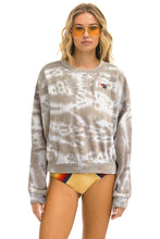 Load image into Gallery viewer, AVIATOR NATION HAND DYED RELAXED CREW SWEATSHIRT - TIE DYE SAND
