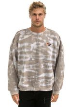 Load image into Gallery viewer, AVIATOR NATION HAND DYED RELAXED CREW SWEATSHIRT - TIE DYE SAND
