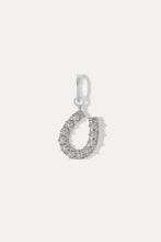 Load image into Gallery viewer, MIRANDA FRYE HORSESHOE NECKLACE CHARM - SILVER

