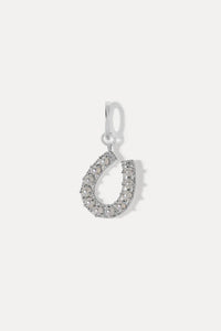 MIRANDA FRYE HORSESHOE NECKLACE CHARM - SILVER