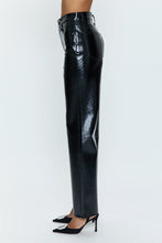 Load image into Gallery viewer, PISTOLA CASSIE SUPER HIGH RISE STRAIGHT - BLACK VINYL
