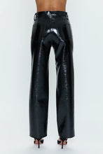 Load image into Gallery viewer, PISTOLA CASSIE SUPER HIGH RISE STRAIGHT - BLACK VINYL
