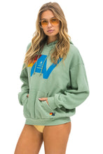 Load image into Gallery viewer, AVIATOR NATION LOGO PULLOVER RELAXED HOODIE - SAGE
