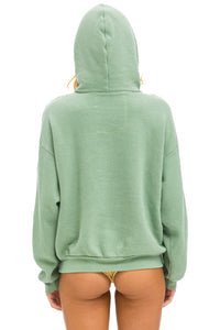 AVIATOR NATION LOGO PULLOVER RELAXED HOODIE - SAGE