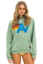 Load image into Gallery viewer, AVIATOR NATION LOGO PULLOVER RELAXED HOODIE - SAGE
