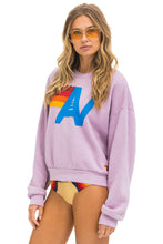 Load image into Gallery viewer, AVIATOR NATION LOGO RELAXED CREW SWEATSHIRT - MAUVE
