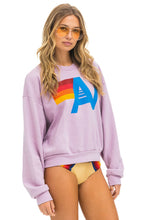 Load image into Gallery viewer, AVIATOR NATION LOGO RELAXED CREW SWEATSHIRT - MAUVE
