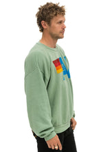 Load image into Gallery viewer, AVIATOR NATION LOGO RELAXED CREW SWEATSHIRT - SAGE
