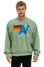 Load image into Gallery viewer, AVIATOR NATION LOGO RELAXED CREW SWEATSHIRT - SAGE
