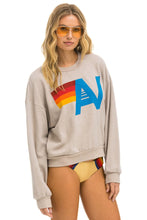 Load image into Gallery viewer, AVIATOR NATION LOGO RELAXED CREW SWEATSHIRT - SAND
