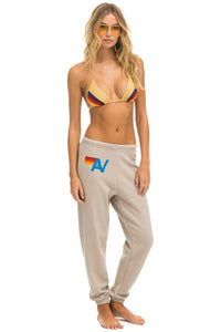 AVIATOR NATION LOGO SWEATPANTS - SAND