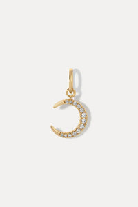 MIRANDA FRYE CRESCENT NECKLACE CHARM - GOLD