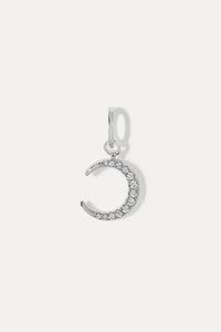 MIRANDA FRYE CRESCENT NECKLACE CHARM - SILVER