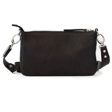 Load image into Gallery viewer, SAPAHN ADA CROSSBODY - SILVER BLACK RAW LEATHER
