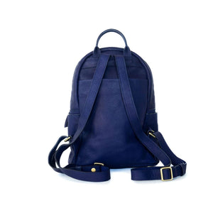 SAPAHN AMELIA BACKPACK - NAVY RAW LEATHER