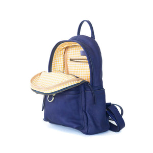 SAPAHN AMELIA BACKPACK - NAVY RAW LEATHER