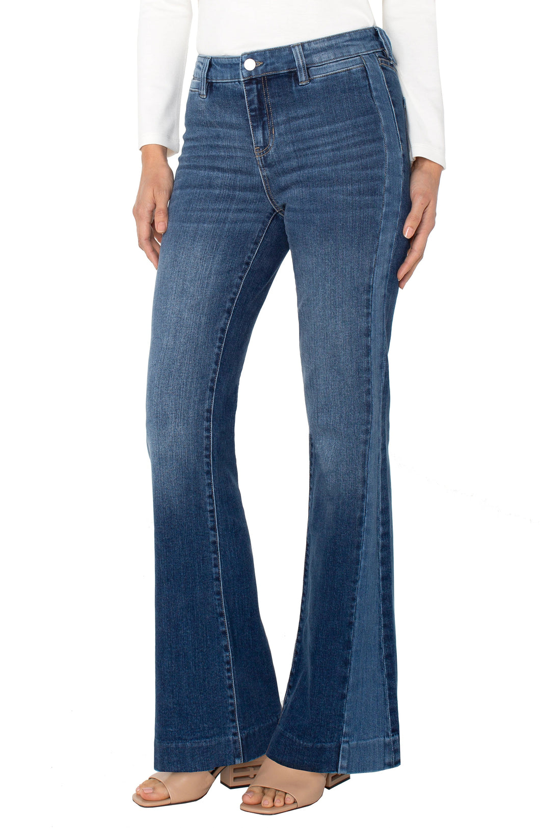 LIVERPOOL HANNAH FLARE WITH BLOCKING DETAILS - RIDGELY