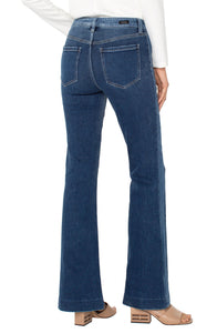 LIVERPOOL HANNAH FLARE WITH BLOCKING DETAILS - RIDGELY
