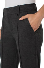 Load image into Gallery viewer, LIVERPOOL GEMMA CIGARETTE TROUSER - HEATHERED CHARCOAL
