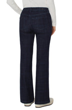 Load image into Gallery viewer, LIVERPOOL HANNAH FLARE - INDIGO PLAID
