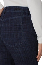 Load image into Gallery viewer, LIVERPOOL HANNAH FLARE - INDIGO PLAID
