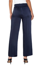 Load image into Gallery viewer, LIVERPOOL BELTED PAPERBAG WIDE LEG - NAVY ECLIPSE
