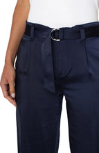 Load image into Gallery viewer, LIVERPOOL BELTED PAPERBAG WIDE LEG - NAVY ECLIPSE
