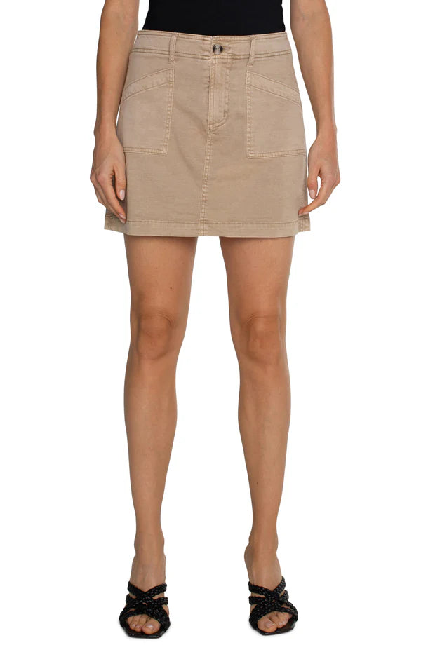 LIVERPOOL CARGO SKORT - BISCUIT TAN