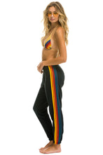 Load image into Gallery viewer, AVIATOR NATION 5 STRIPE SWEATPANTS - CHARCOAL

