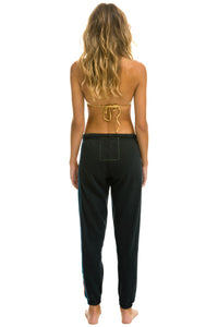 AVIATOR NATION 5 STRIPE SWEATPANTS - CHARCOAL