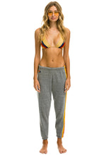 Load image into Gallery viewer, AVIATOR NATION 5 STRIPE SWEATPANTS - HEATHER GREY
